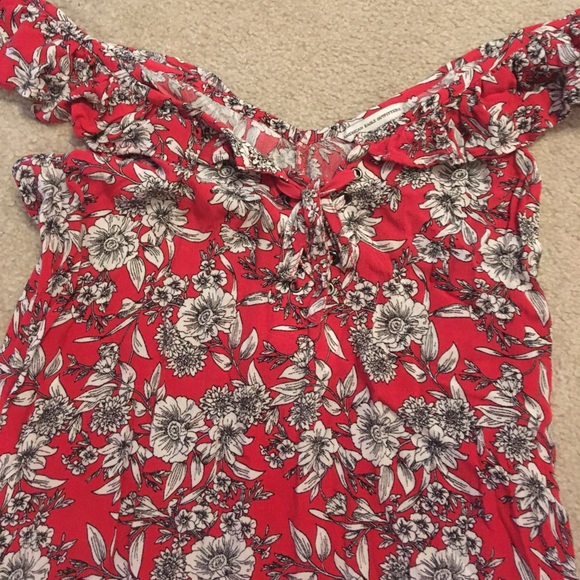 AE floral spring swing dress off the shoulder - Picture 3 of 4